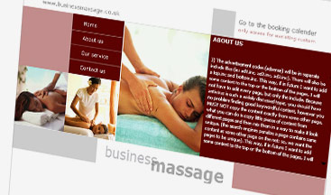 BUSINESS MASSAGE CENTER - Дизайн и разработка веб-сайта