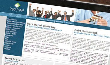 DEBT RELIEF COMPANY - Կայքի ձևավորում և պատրաստում