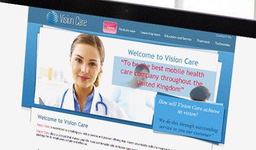 Vision Care - Կայքի ձևավորում և պատրաստում