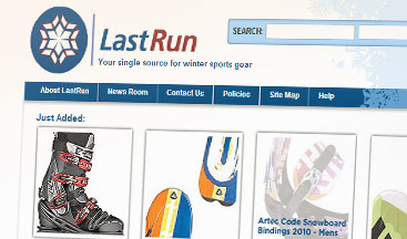 “LAST RUN” – WINTER SPORTS GEAR - Կայքի ձևավորում և պատրաստում