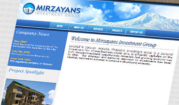 Mirzayans Investment Group - Дизайн и разработка веб-сайта