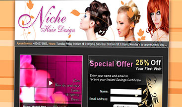 Niche Hair Design - Կայքի ձևավորում և պատրաստում