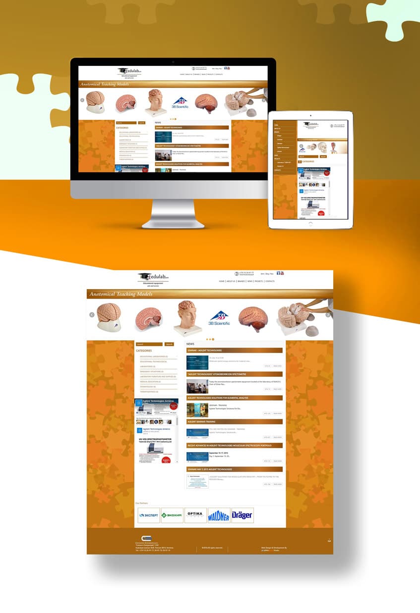 Edulab - Дизайн и разработка веб-сайта