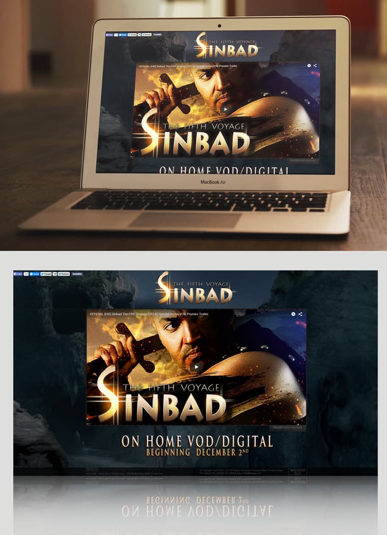 “SINBAD” THE NEW MOVIE - Կայքի ձևավորում և պատրաստում